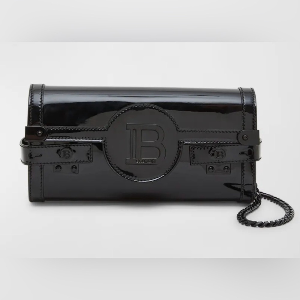 Balmain NWT BBuzz 23 Patent Leather Shoulder Bag
